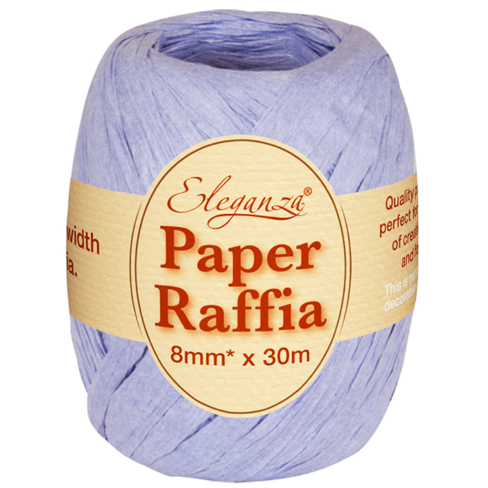 8mm x 30m Paper Raffia Ribbon Roll - Recyclable & Biodegradable - All Colours