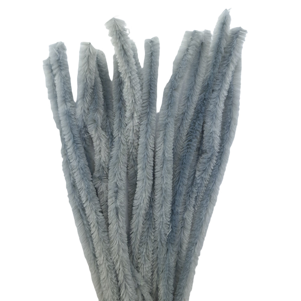 15Pk 15mm Single Colour Packs 30cm Chunky Chenille Stems Craft Pipe Cleaners