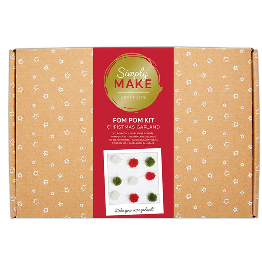 Make Your Own Pom Pom Christmas Garland Kit - Craft Kit