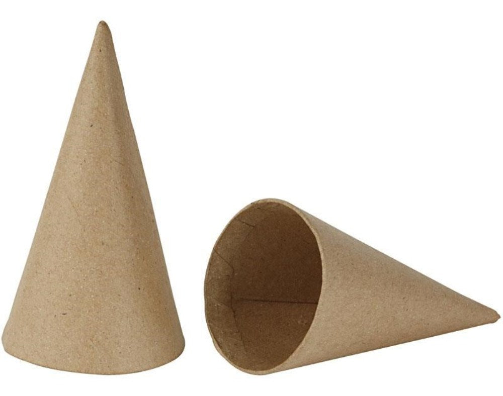 Paper Mache Cones To Decorate Choice Of Sizes Papier Mache Shapes   Rf3wk12fsos 