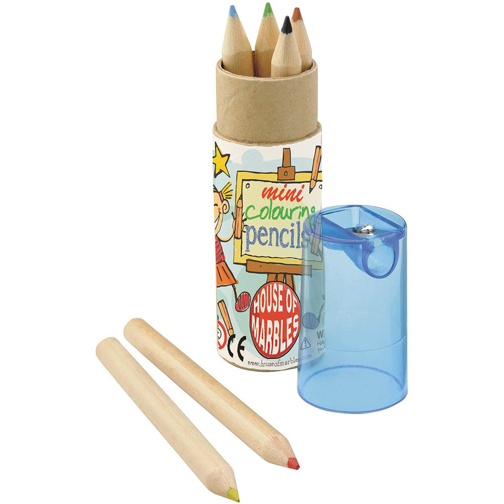 Coloured Pencil Crayons & Sharpener | Single | Cracker Filler | Mini Gift