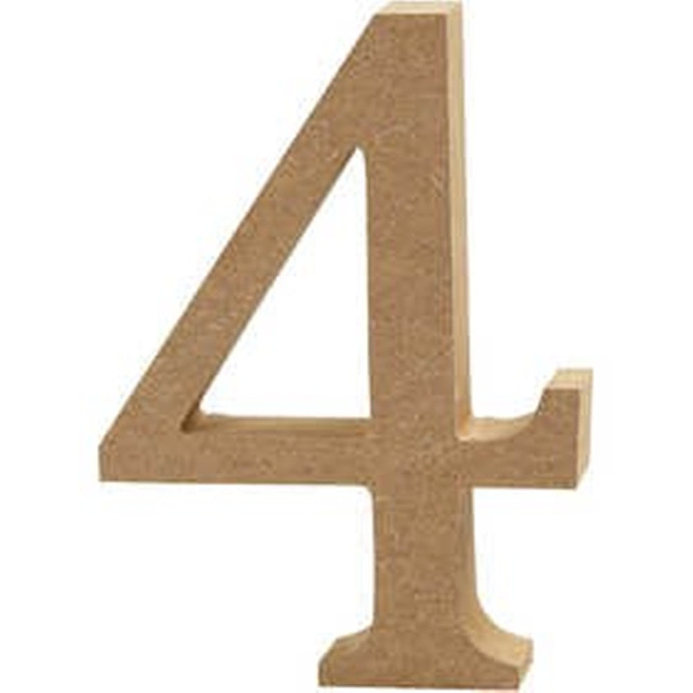 Large 13cm Wooden MDF Capital Letters, Numbers & Symbols for Crafts