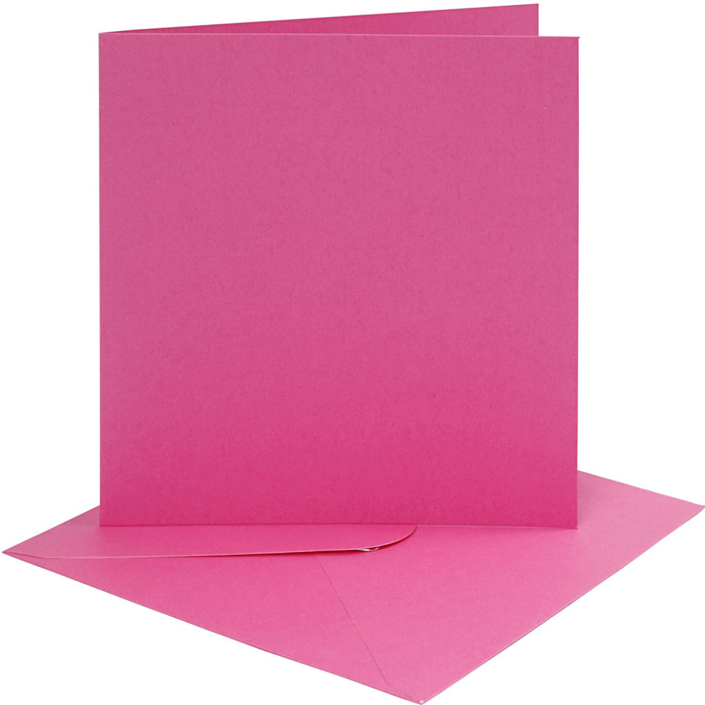 4 Coloured 6x6 Cards & Envelopes for Card Making Crafts | Card Making Blanks