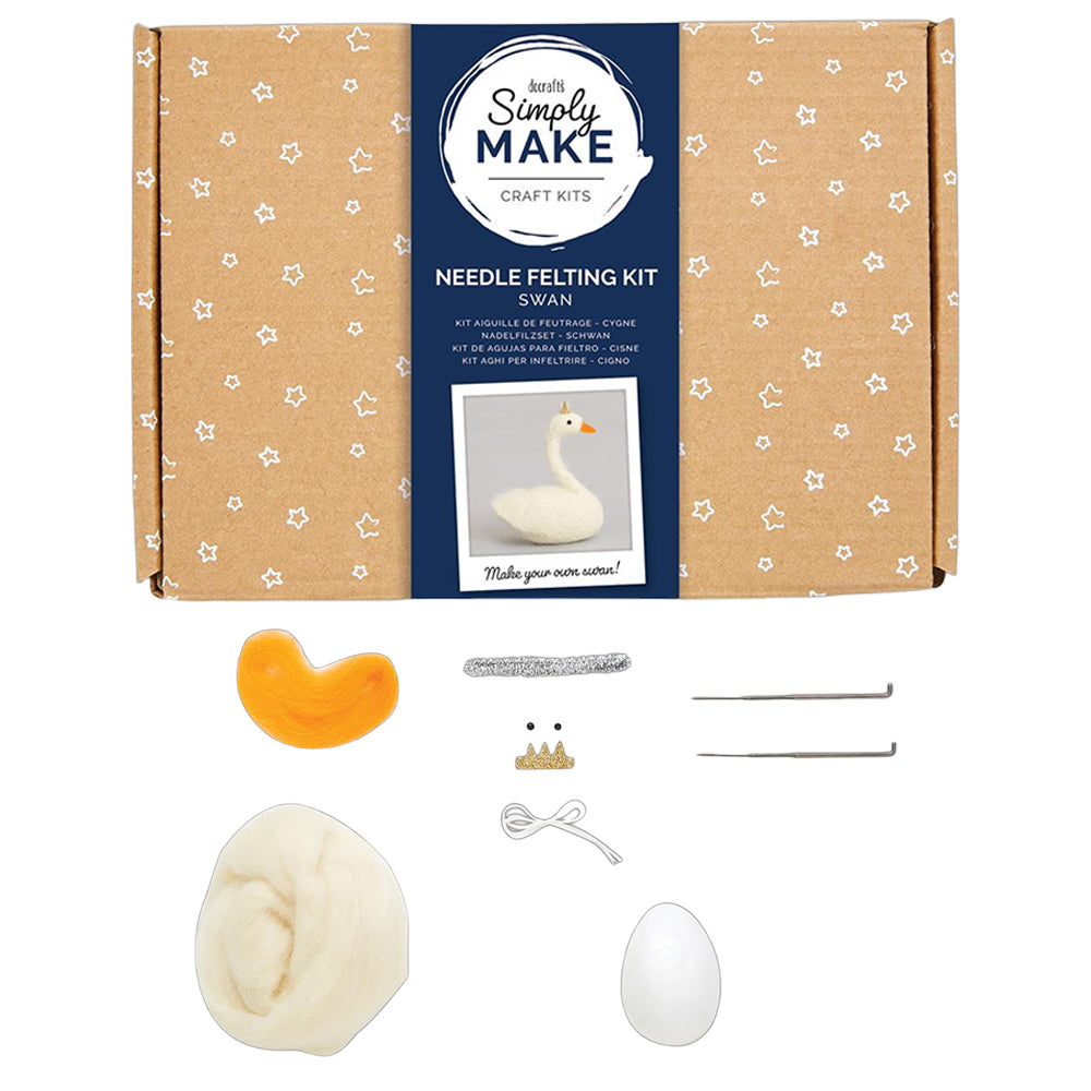 Swan Lake Needle Felting Craft Kit for Adults