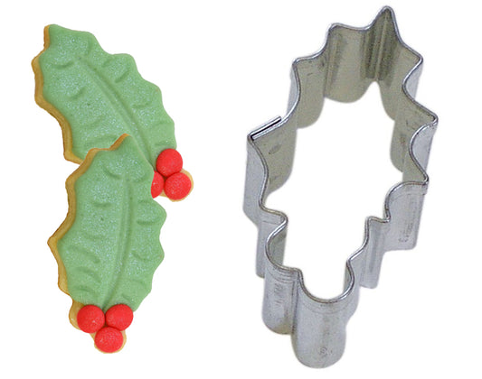 Holly Leaf Mini Cookie Cutter | Cracker Filler | Mini Gift