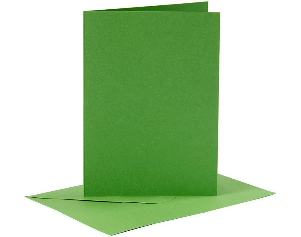 6 Coloured A6 Cards & Envelopes for Card Making Crafts | Card Making Blanks