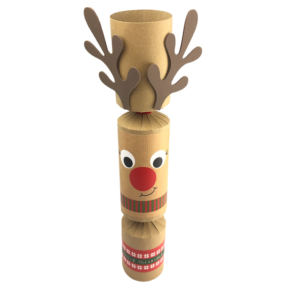 8 Standy Uppy Rudolph Crackers | Reindeer Christmas Cracker Making Craft Kit