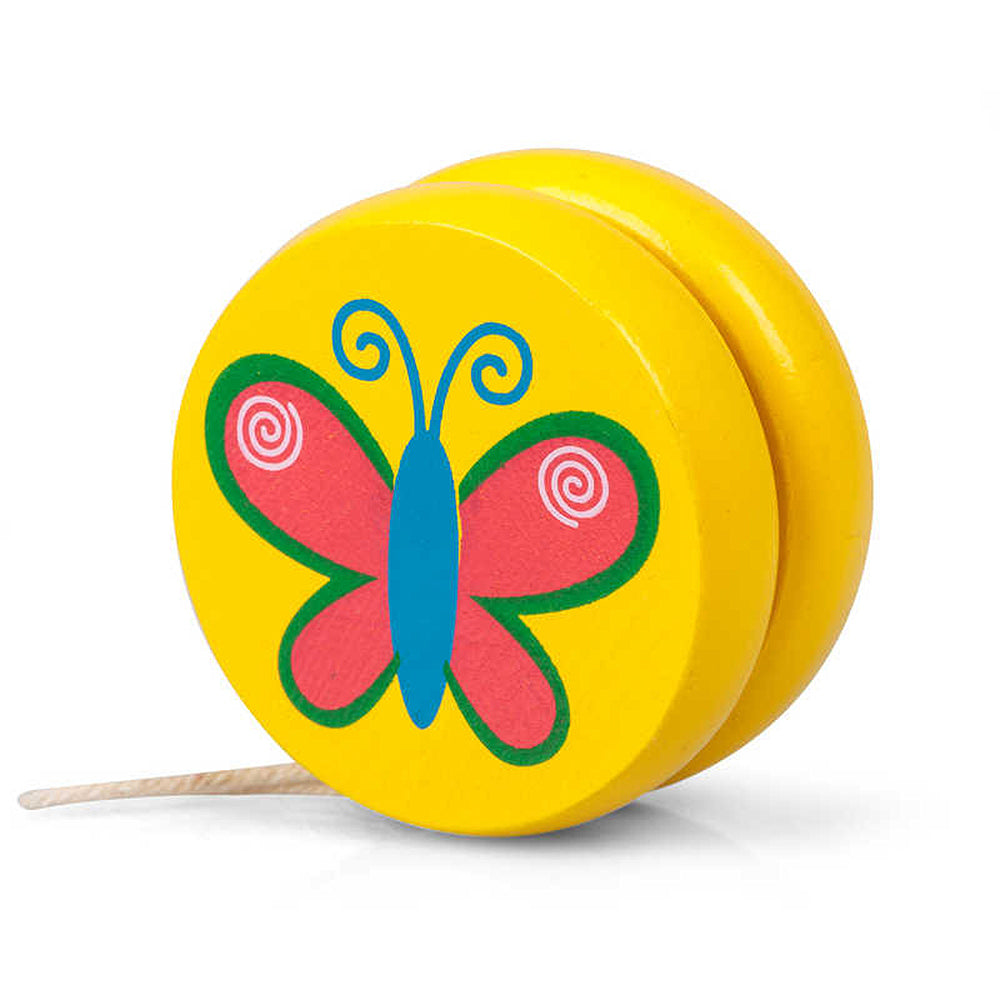 Mini Colourful Wooden Yo Yo for Kids | Single | Mini Gift | Cracker Filler