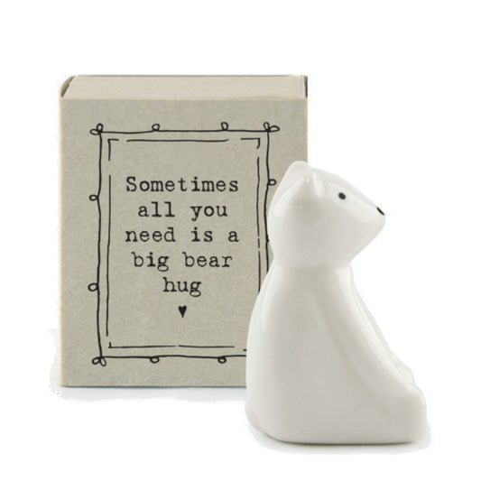 All You Need As A Big Bear Hug | Ceramic Bear | Cracker Filler | Matchbox Gift