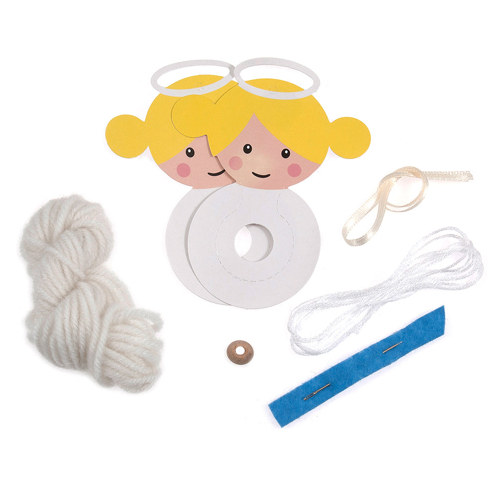 Angel Pom Pom Hanging Christmas Ornament Craft Kit